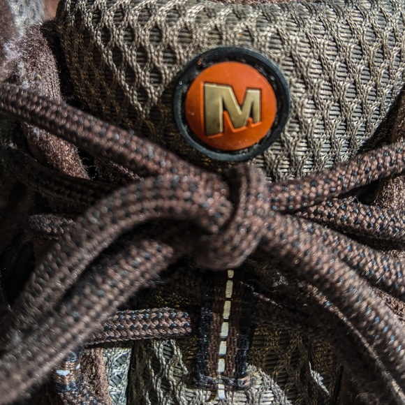 Merrell Moab chocolate brown mens 9 hiking boots - Picture 4 of 8